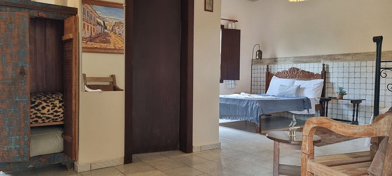 Triplo com 1 cama de casal e 1 de solteiro