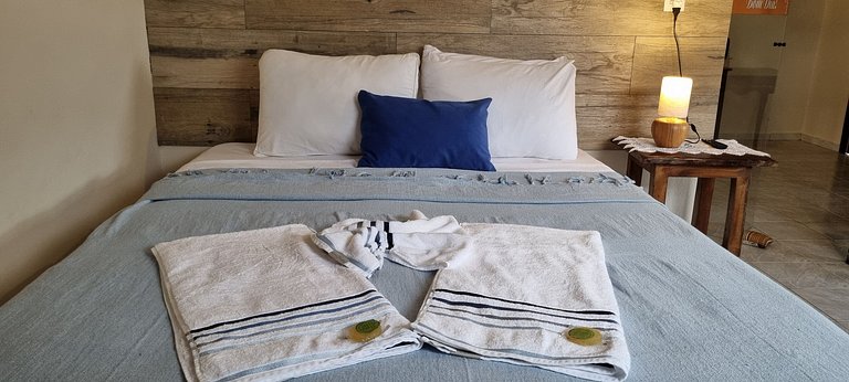 Apto Duplo Superior cama Queen e ar-condicionado